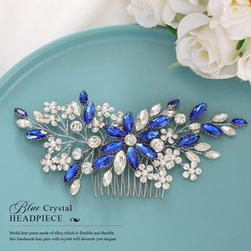 Catery bride wearing comb at event showing how it complements wedding attire