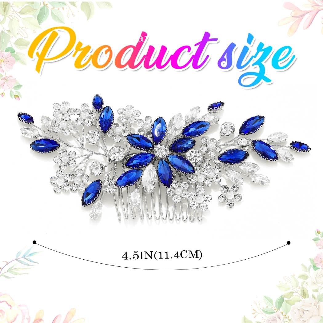 Catery side view showing comb teeth and floral elements for secure hair anchoring