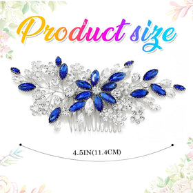 Catery side view showing comb teeth and floral elements for secure hair anchoring