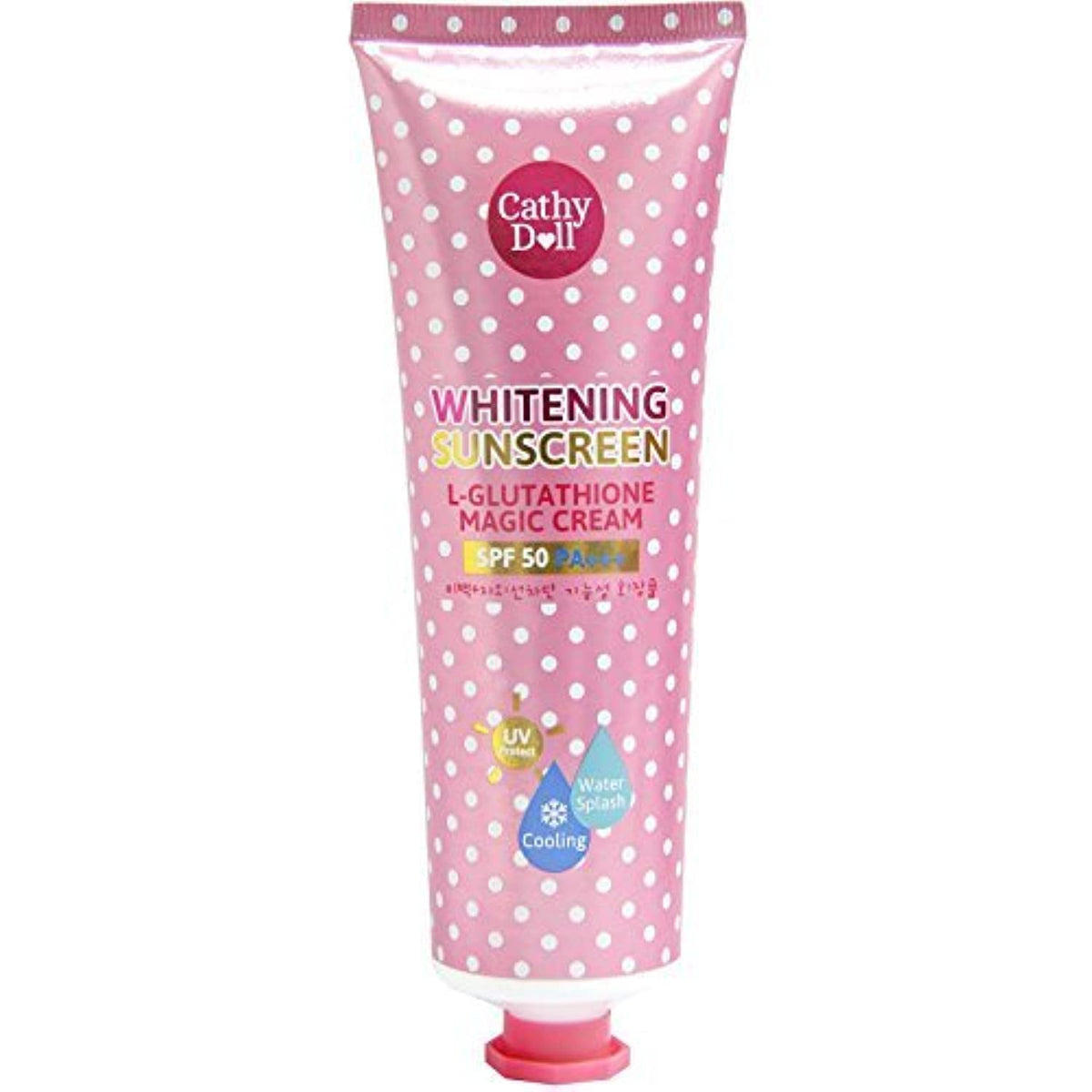 Cathy Doll front tube packaging showing product and SPF benefit