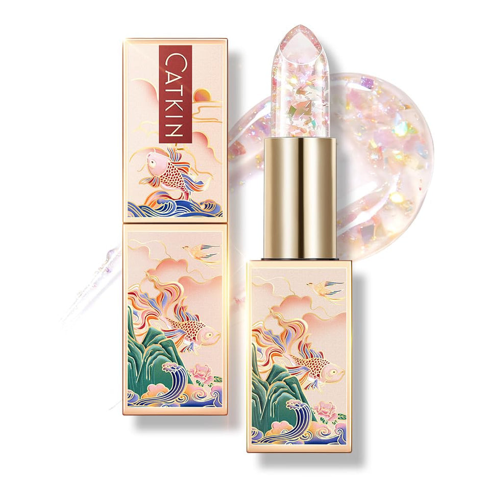 Catkin front view of C04 Rainbow tube showing compact couture case and label benefit