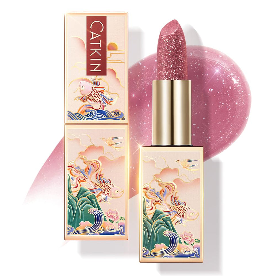 CATKIN front tube view showing compact hydrating lip balm benefit
