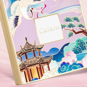 Vanity scene with Catkin blush for lifestyle appeal and daily routine benefit