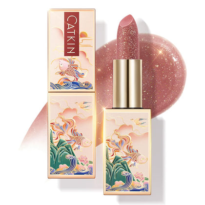 Catkin Destiny C15 front compact showing wine-red tint and case, instant color boost