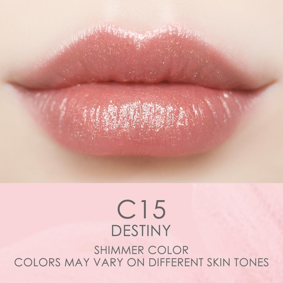Catkin Destiny texture close-up highlighting creamy balm and moisturizing sheen
