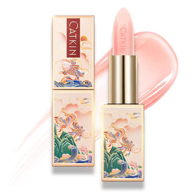 Catkin front packaging showing the tinted lip balm with neat branding and benefit