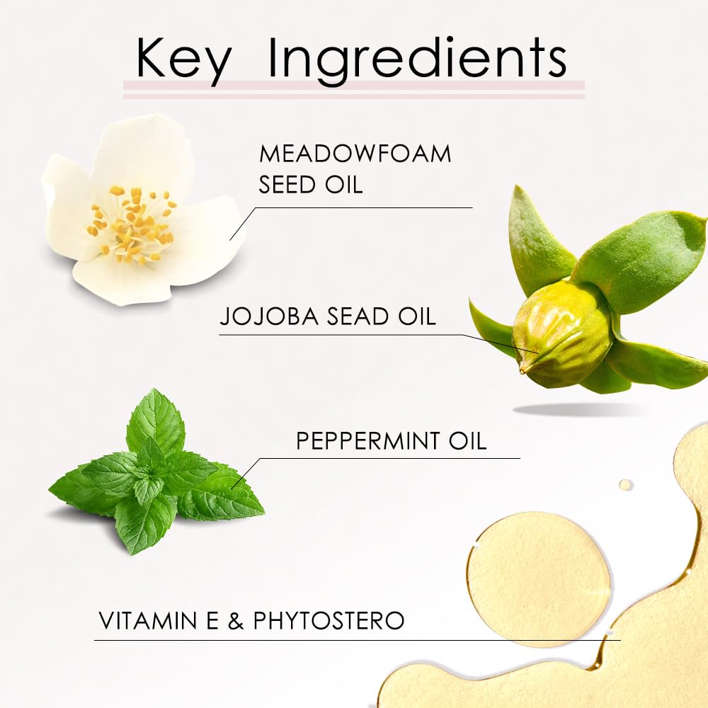 Catkin ingredients oils and vitamin E displayed showing nourishing formulation
