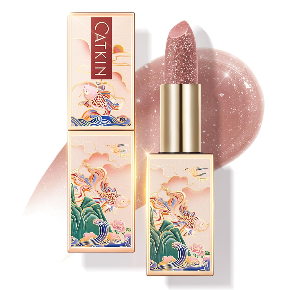 Catkin front packaging showing champagne tint and couture case, enhancing travel convenience