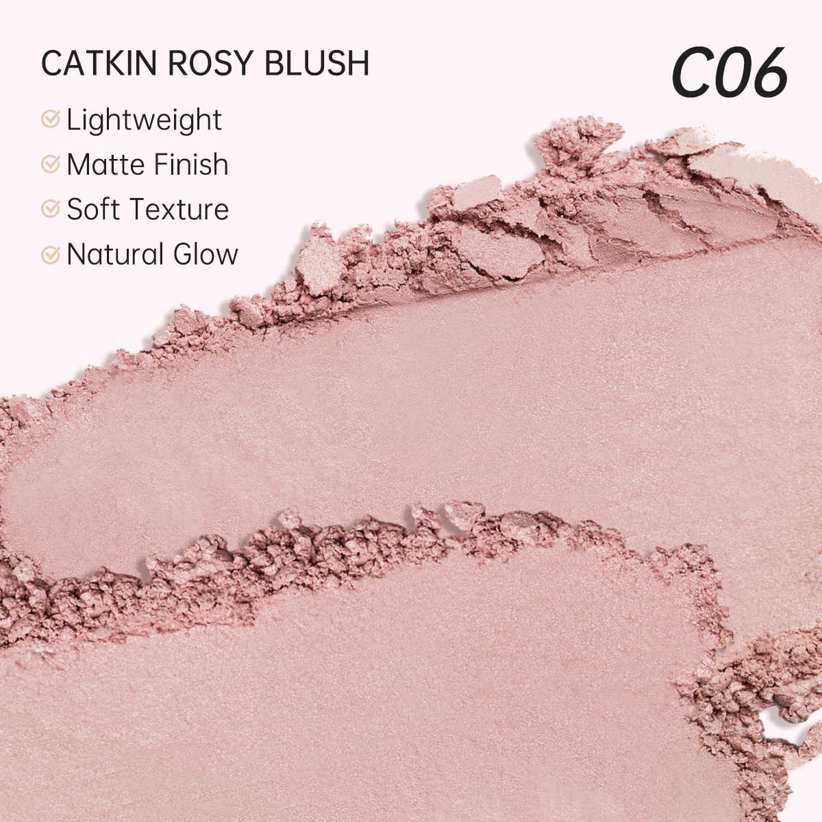 Catkin pigment picked up on brush, easy to build and blend