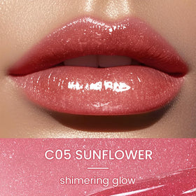 Catkin texture closeup of jelly gloss highlighting smooth hydrating finish