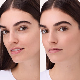 Catrice powder on brush ready to set makeup for a soft-focus finish