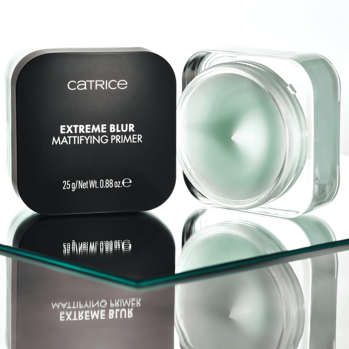 Catrice primer on vanity styled with skincare for everyday routine boost