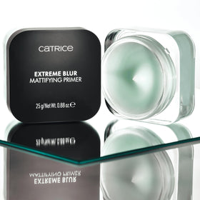 Catrice primer on vanity styled with skincare for everyday routine boost