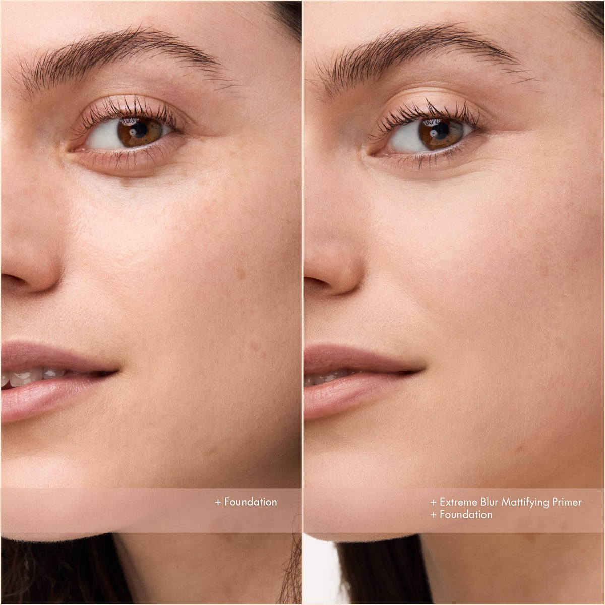 Catrice gel swatched on skin demonstrating instant blur and smoothness