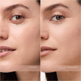 Catrice gel swatched on skin demonstrating instant blur and smoothness