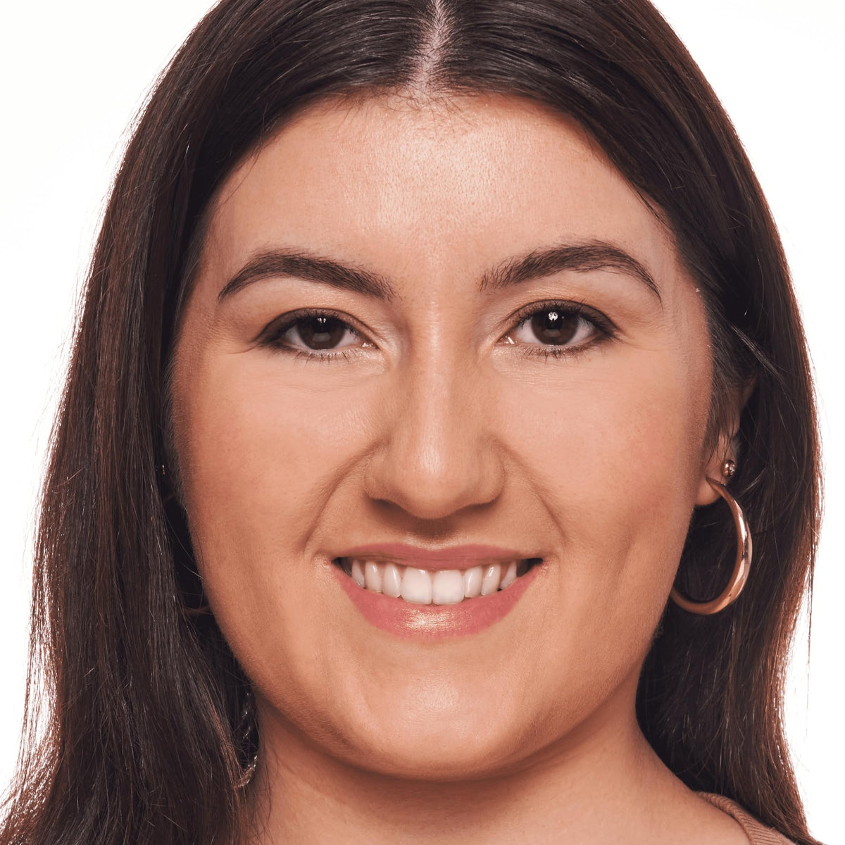 Catrice before-and-after split image showing coverage improvement and natural matte look