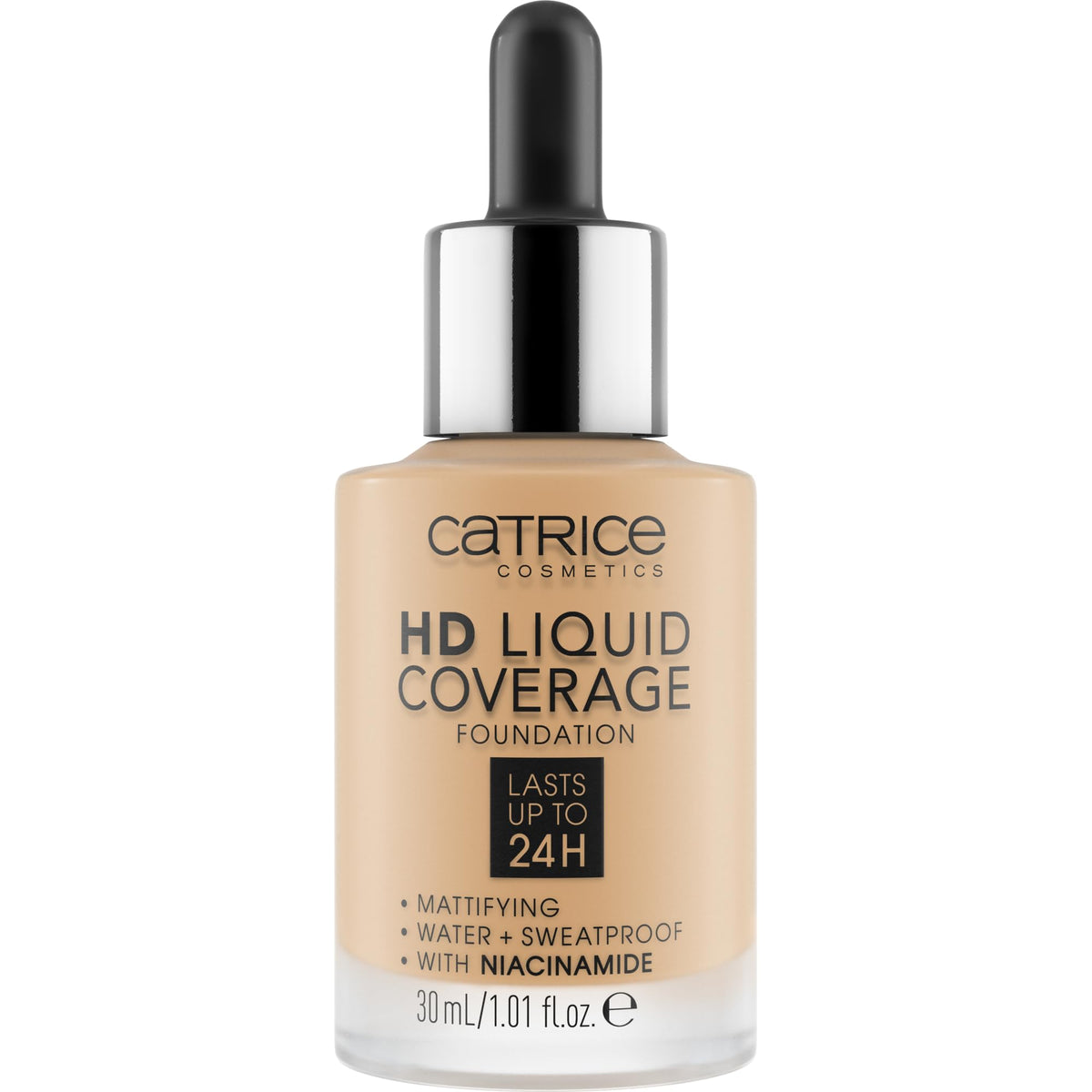 Catrice HD Liquid Coverage dropper detail demonstrating precise, mess-free application