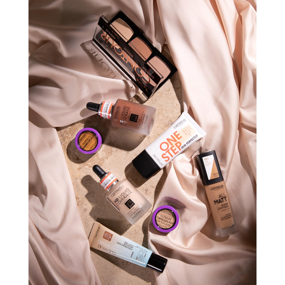 Catrice niacinamide ingredient illustration highlighting skin-smoothing supportive benefit