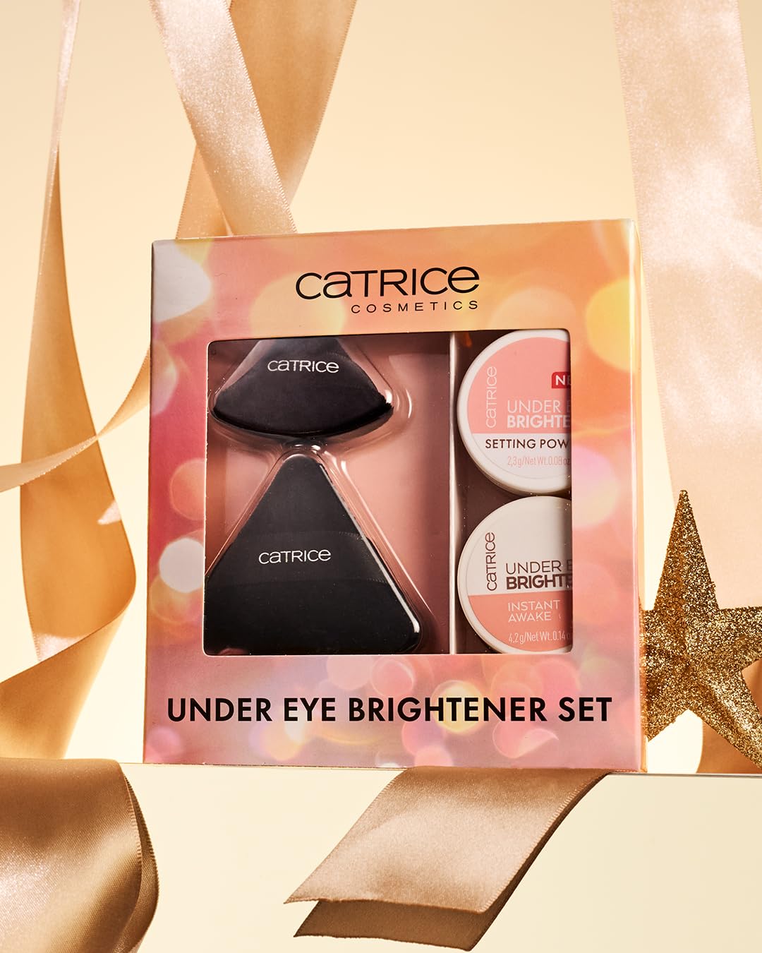 Catrice product size comparison beside a coin to show compact, travel-friendly benefit
