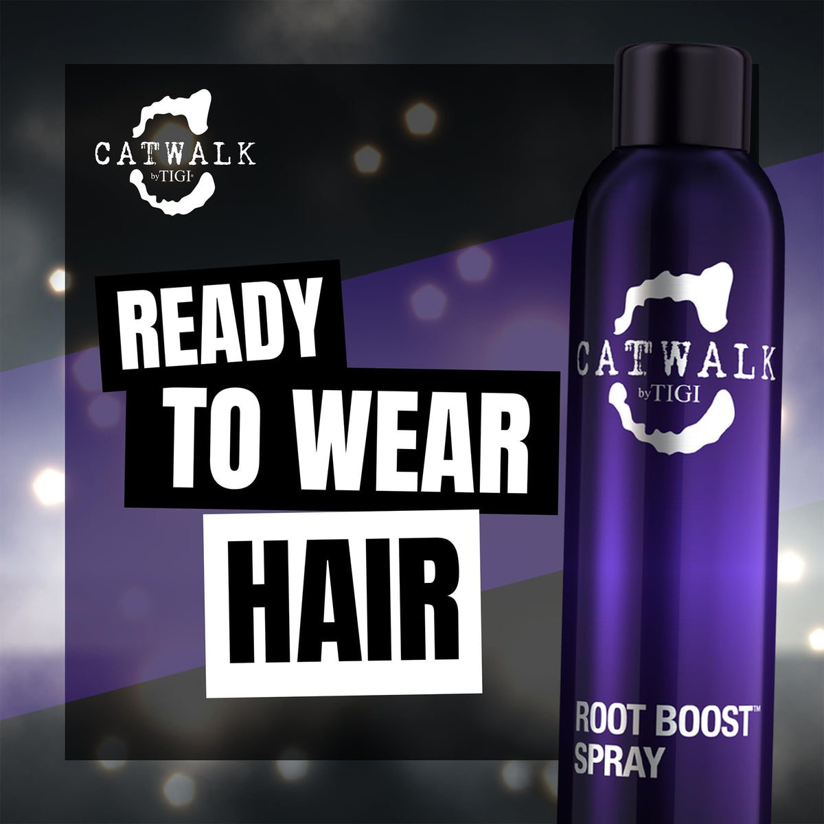 CATWALK by TIGI in a styling scene creating voluminous hair and salon-quality finish benefit