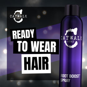 CATWALK by TIGI in a styling scene creating voluminous hair and salon-quality finish benefit