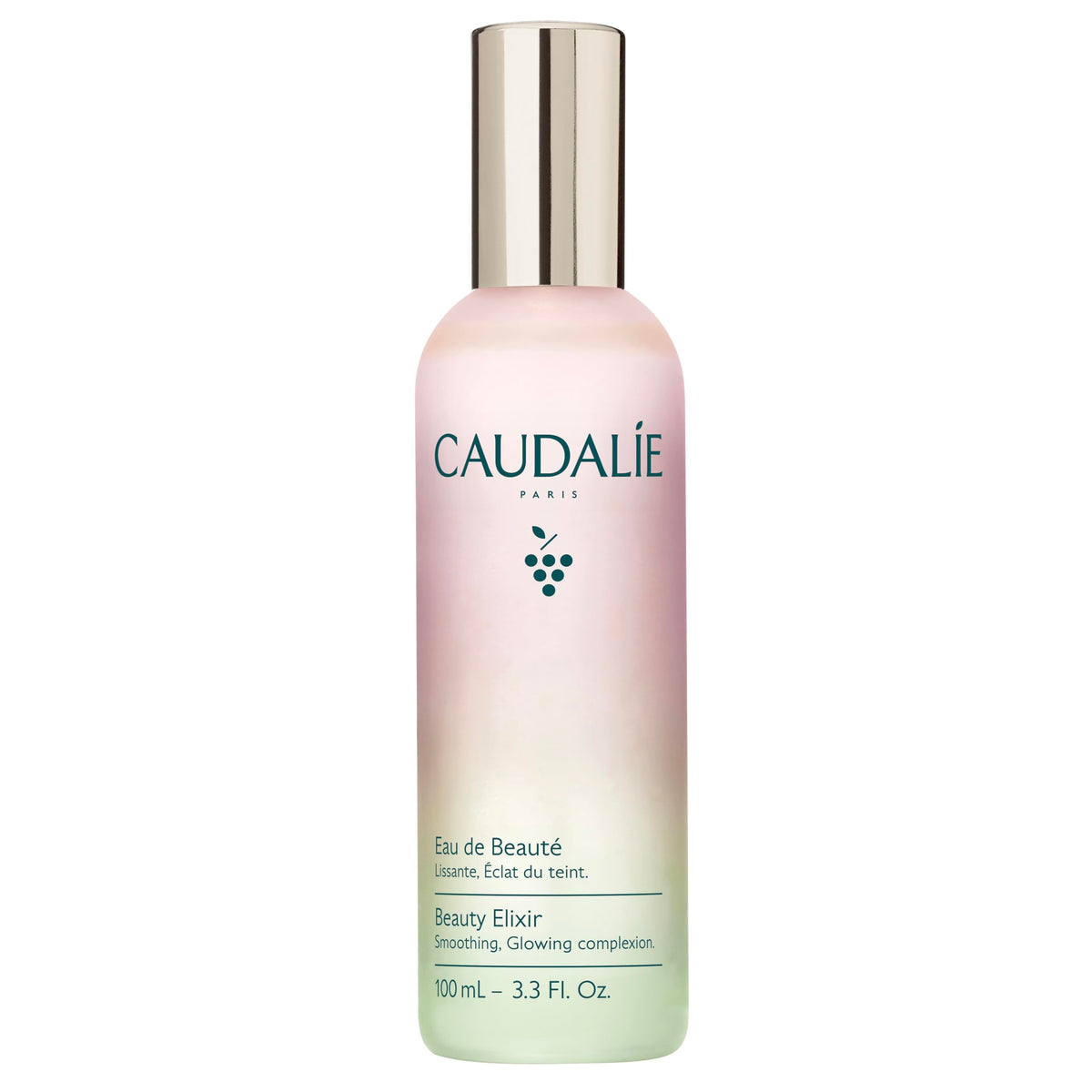 Caudalie Beauty Elixir front packaging showing bottle and label for instant radiance