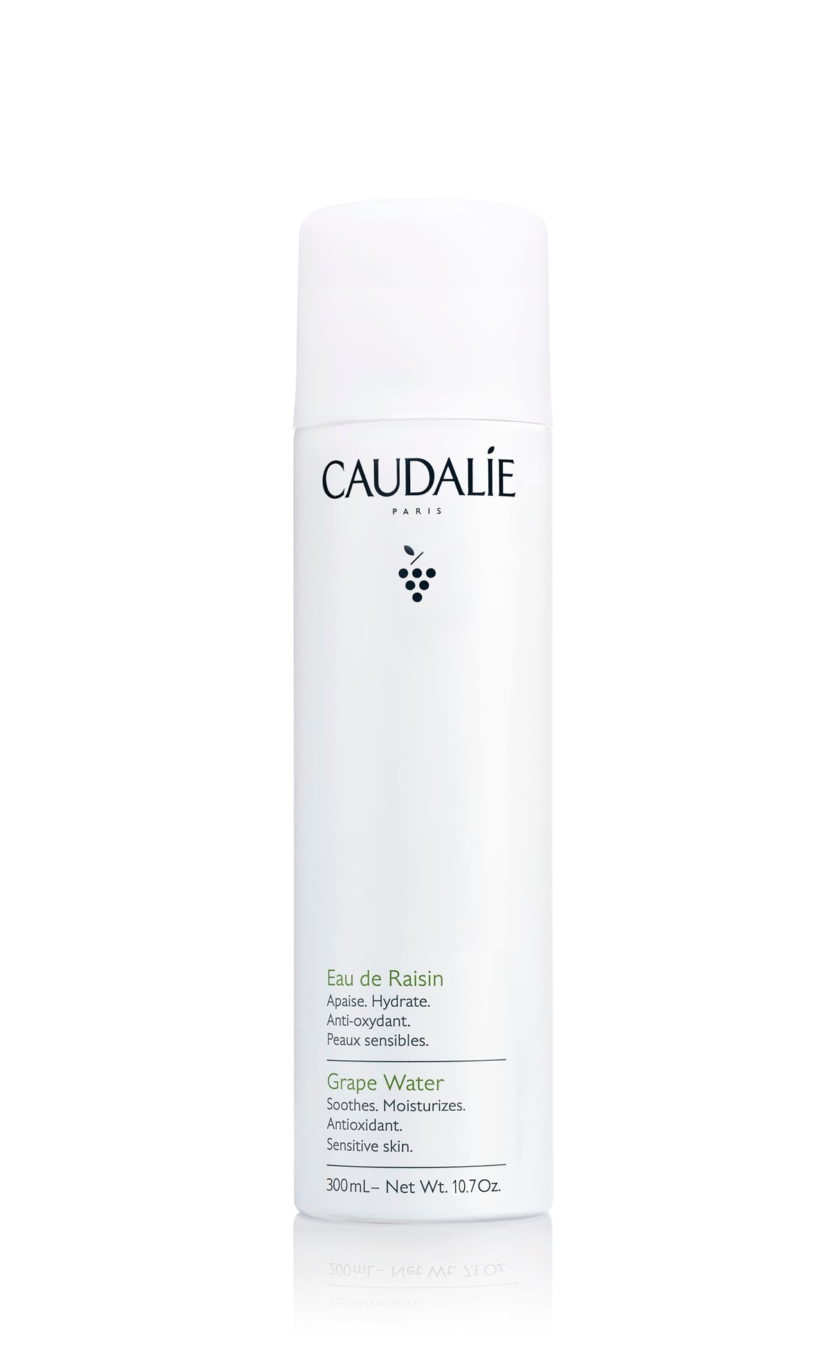 Caudalie front packaging showing 300 mL bottle and brand clarity for easy use