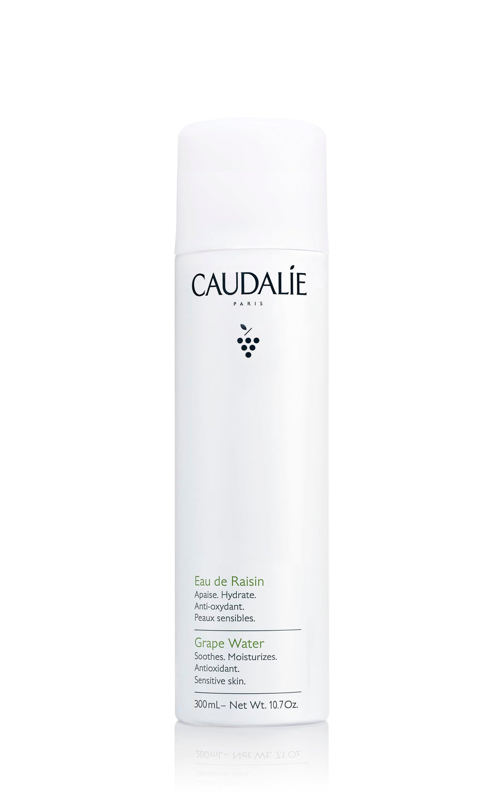 Caudalie front packaging showing 300 mL bottle and brand clarity for easy use