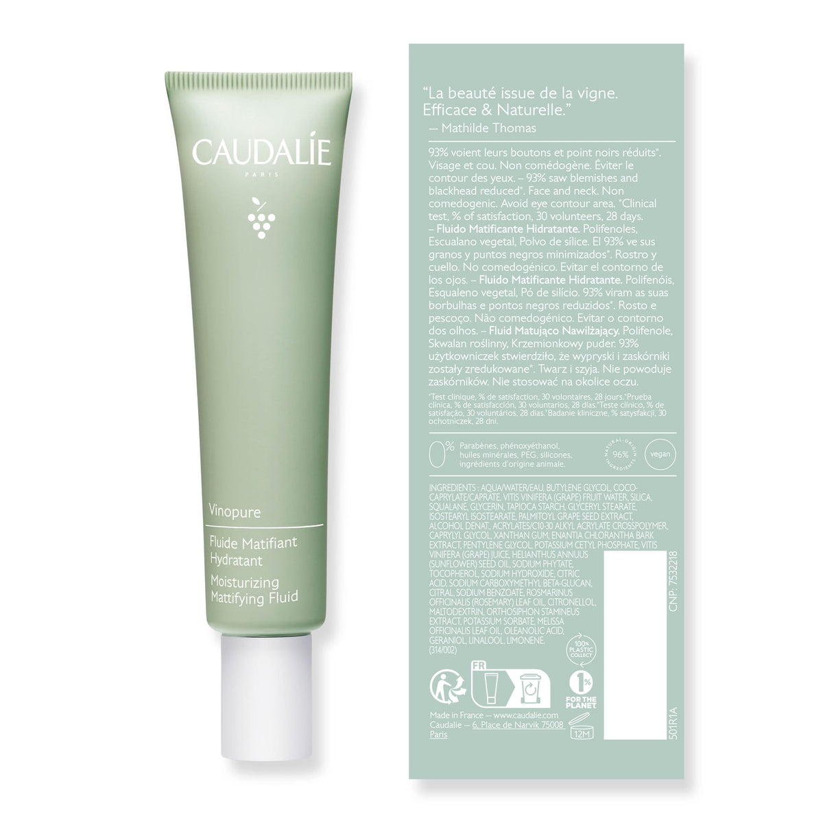 Caudalie lifestyle bathroom routine image showing product in a daily regimen context