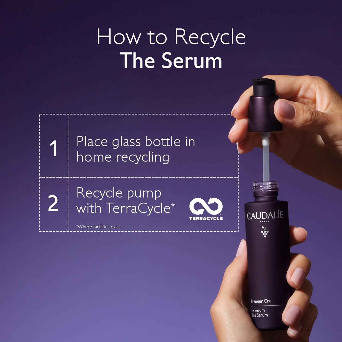 Caudalie Premier Cru serum paired with The Cream for routine synergy
