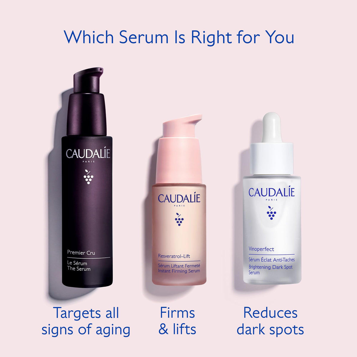 Caudalie 30 mL label and cap highlighting product size and clarity benefit