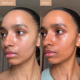 Application of mixed cream on face demonstrating even, natural coverage