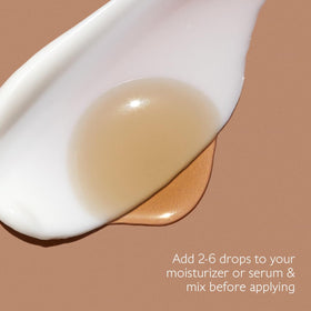 Side-by-side before and after results using Caudalie for gradual tan