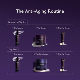 Caudalie applying serum to neck and décolleté for lifted appearance