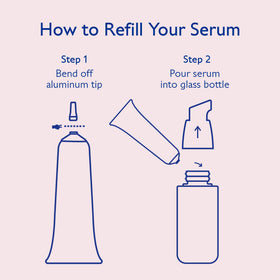 Caudalie bottle in hand for scale showing compact travel-friendly 30 mL size