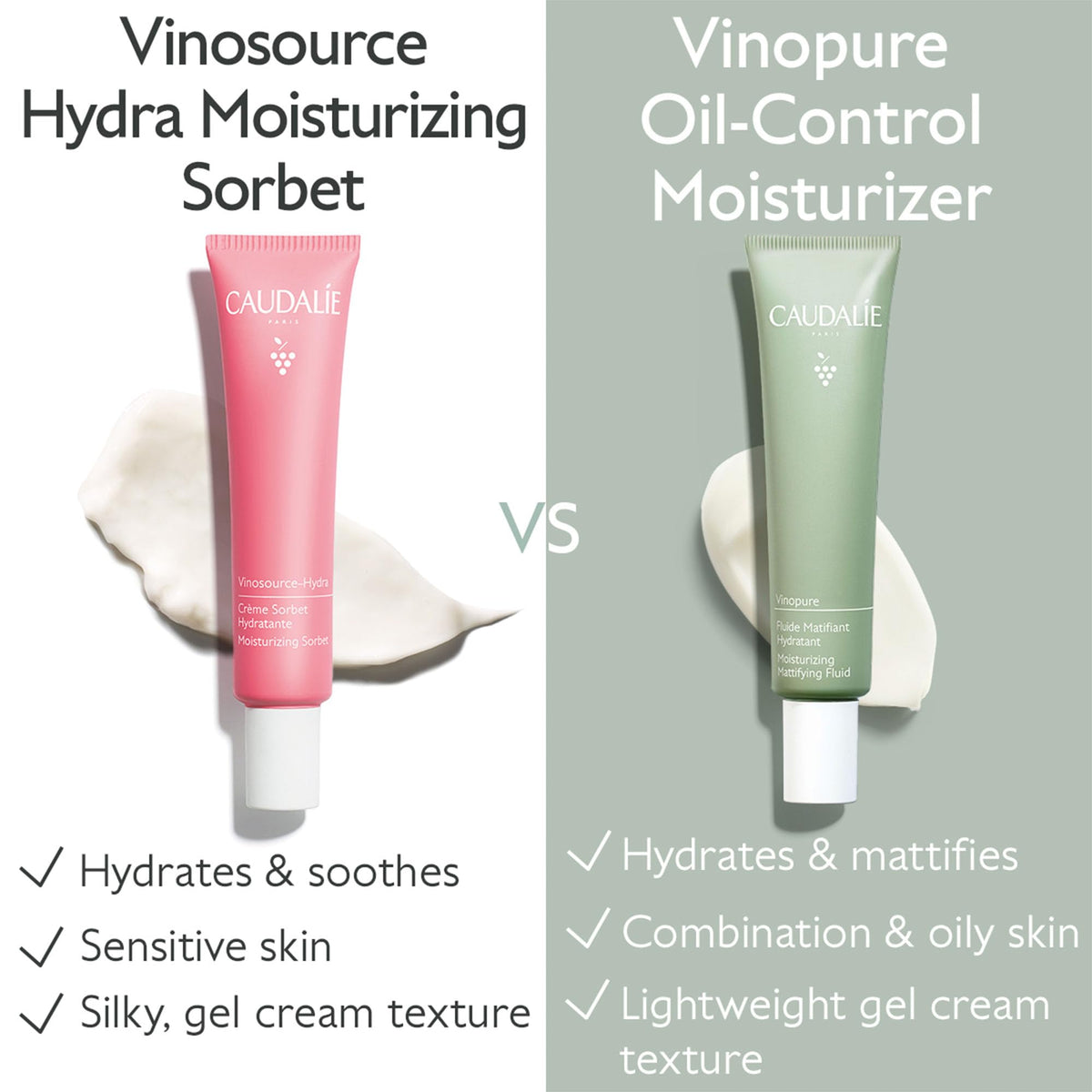 Caudalie size scale with 40 mL tube next to a coin for travel-friendly clarity