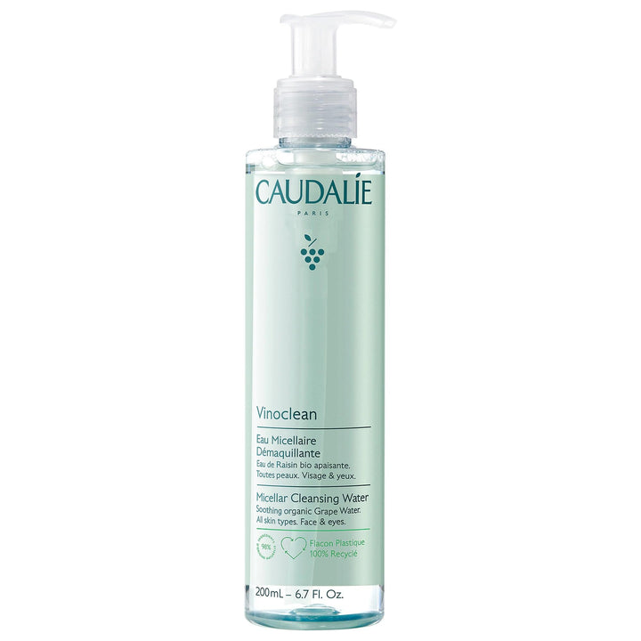 Caudalie Vinoclean front bottle showing clean packaging and travel-friendly size