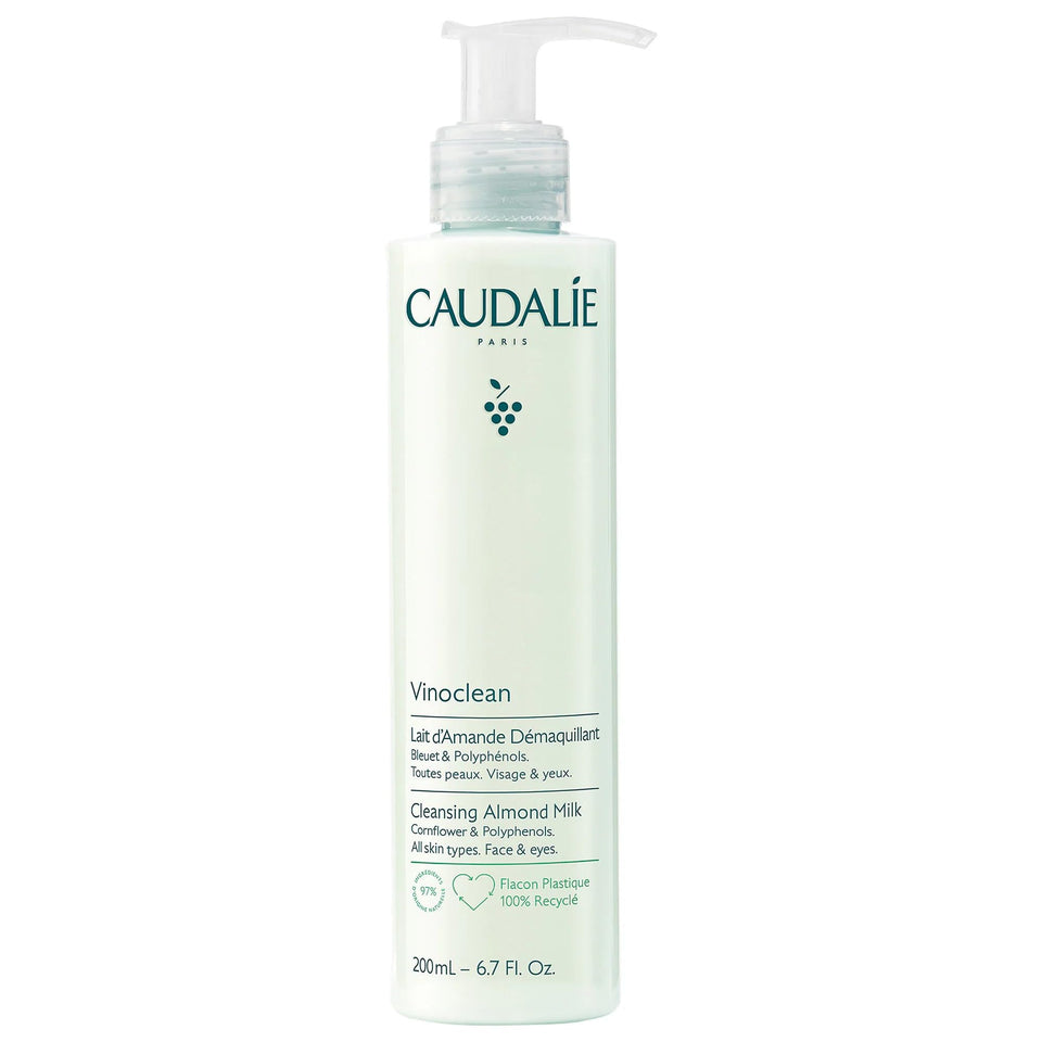 Caudalie front packaging showing Vinoclean bottle and nourishing benefits