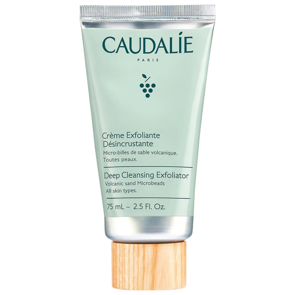Caudalie Vinoclean front packaging showing tube and label for easy identification