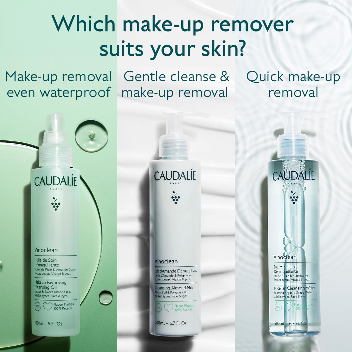 Caudalie Vinoclean with organic grape water illustrating antioxidant hydration benefits