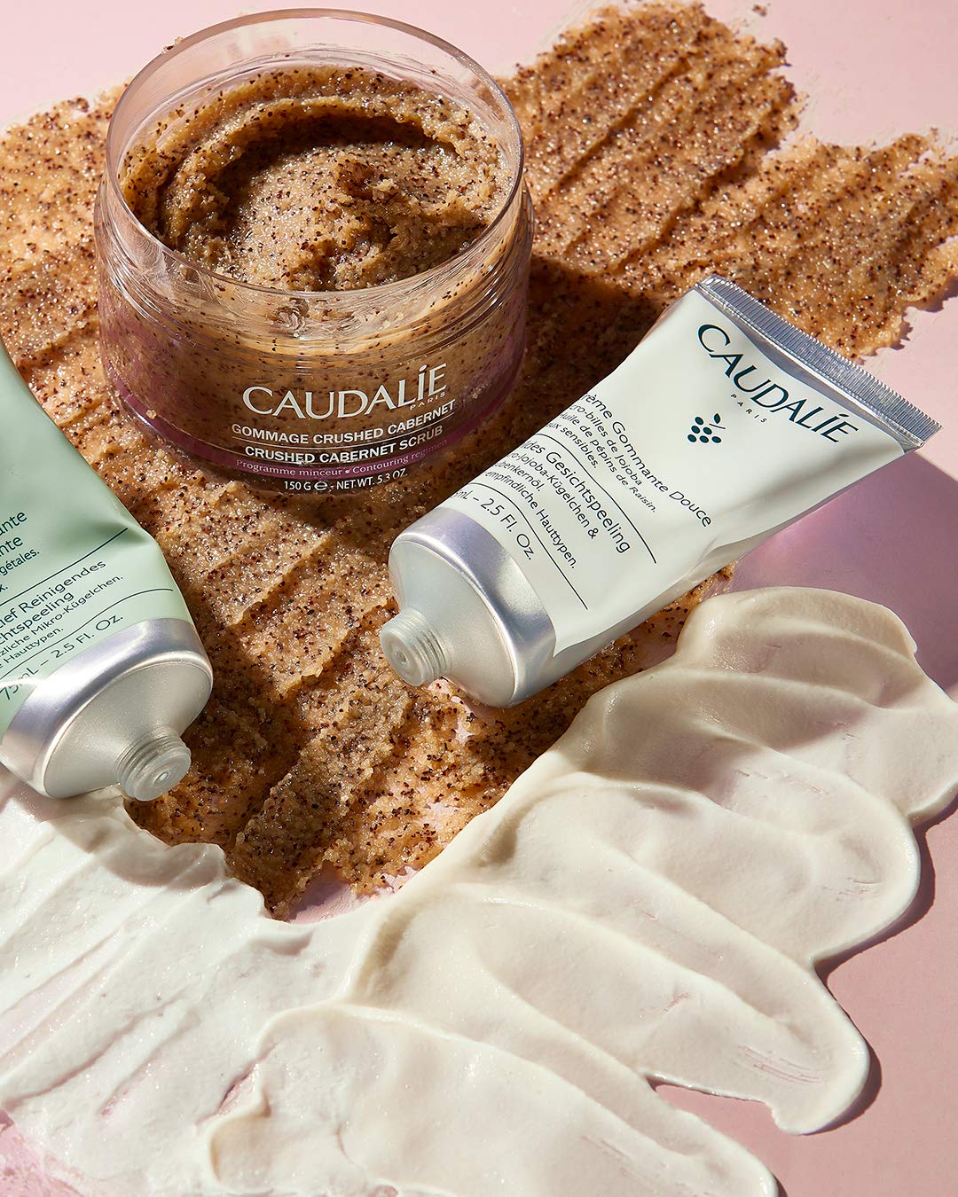 Caudalie Vinoclean lifestyle bathroom scene suggesting refreshing clean skincare routine