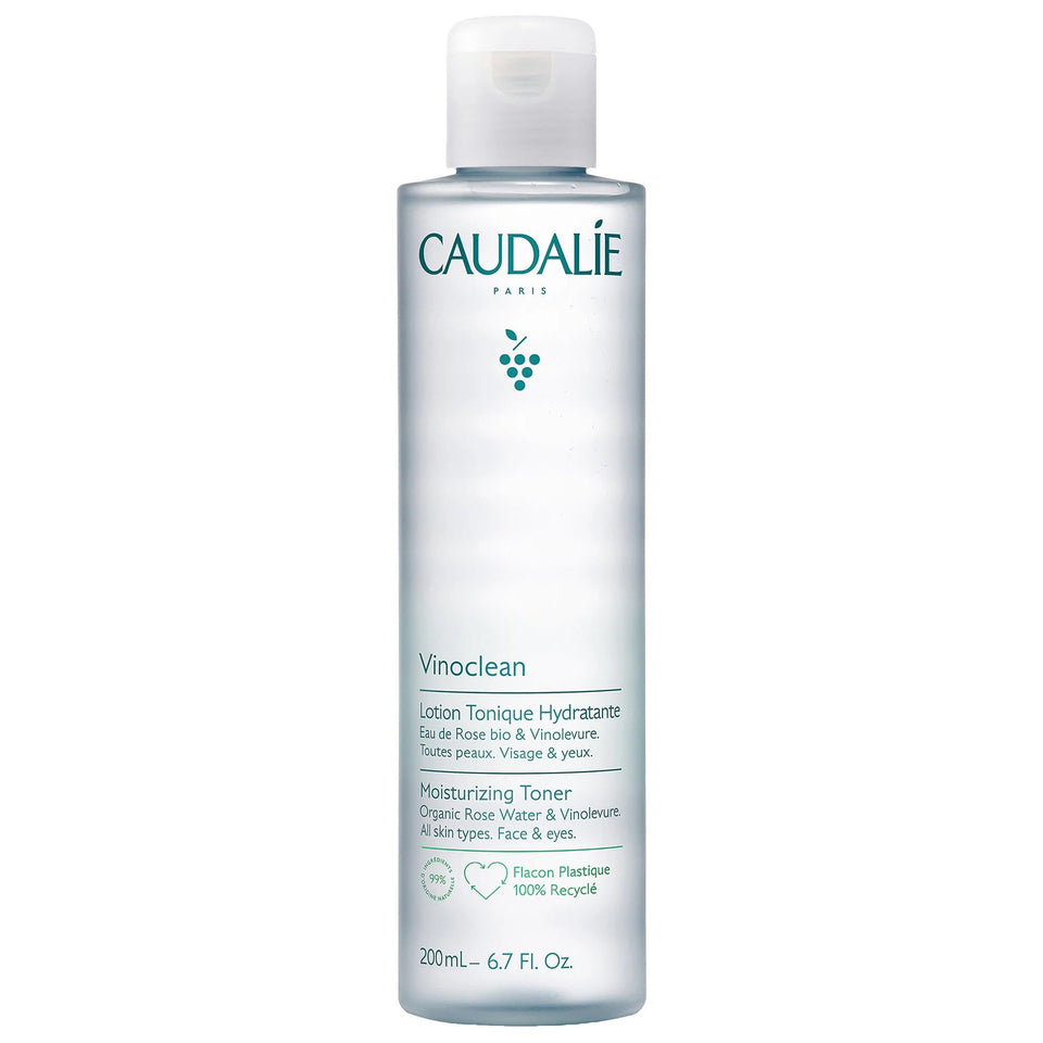 Caudalie Vinoclean front bottle showing label and 200 mL size for simple identification and benefit