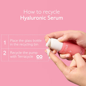 Caudalie serum applied to skin before moisturizer demonstrating layering and hydration