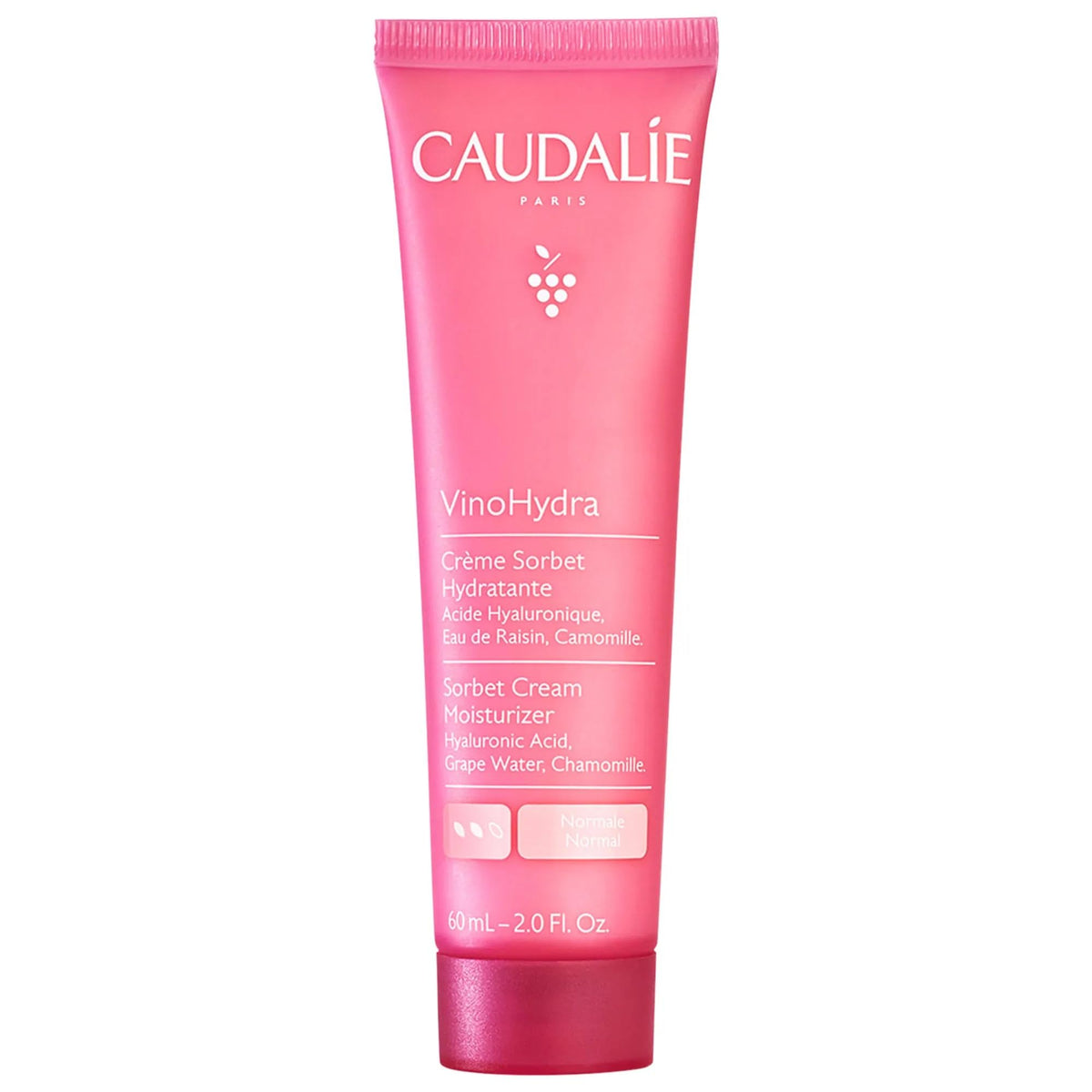 Caudalie front packaging showing product and benefit hydrated skin