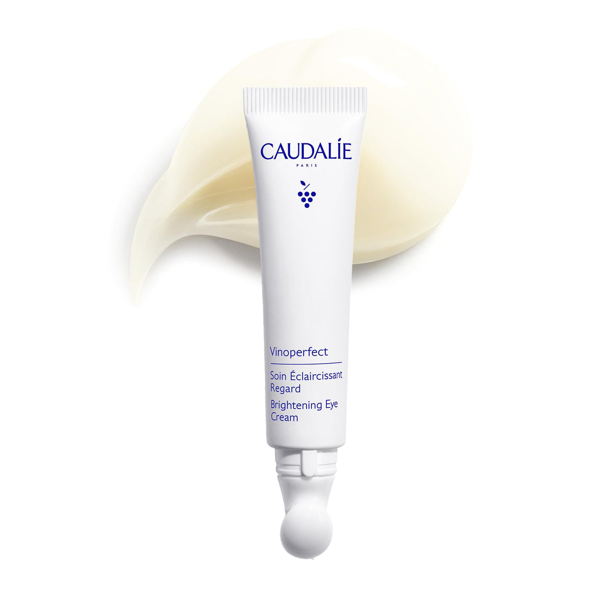 Caudalie Vinoperfect front packaging showing compact 15 mL tube and benefits