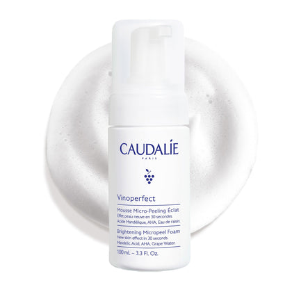 Caudalie front packaging showing Vinoperfect brightening cleanser benefit
