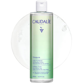 Caudalie Vinopure front bottle view showing product and clean design benefits