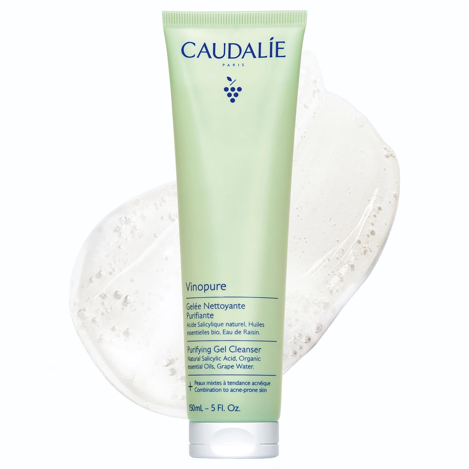 Caudalie Vinopure front packaging showing bottle and label benefits