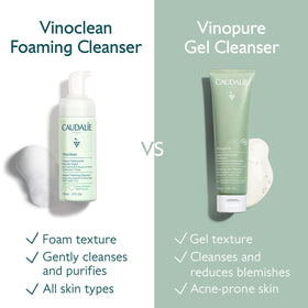 Caudalie depiction of salicylic acid illustrates exfoliating action benefit
