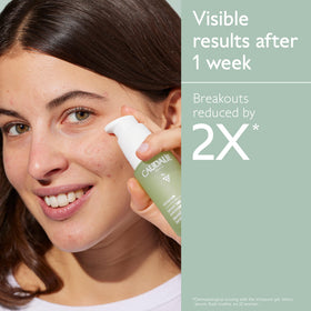 Caudalie pump nozzle close-up enabling precise, hygienic serum dosing